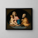 La Sainte Famille - Giovanni Battista Salvi da Sassoferrato — framed artwork on a wall