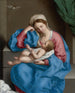 La Madone avec l'Enfant Jésus tenant un chardonneret au bout d'une ficelle - Giovanni Battista Salvi da Sassoferrato — artwork view