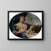 Virgin and Child with Rose - Giovanni Battista Salvi da Sassoferrato — framed artwork on a wall