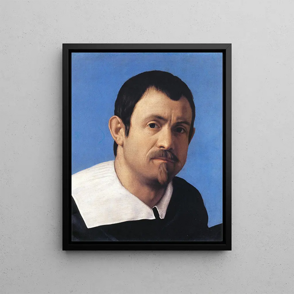 Self-portrait - Giovanni Battista Salvi da Sassoferrato — framed artwork on a wall