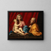 La Sainte Famille - Giovanni Battista Salvi da Sassoferrato — framed artwork on a wall
