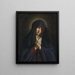 La Madone en prière - Giovanni Battista Salvi da Sassoferrato — framed artwork on a wall