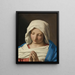La Madone en prière - Giovanni Battista Salvi da Sassoferrato — framed artwork on a wall