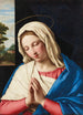 The Virgin in prayer with a landscape beyond - Giovanni Battista Salvi da Sassoferrato — artwork view