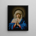 La Madone en prière (Conflit de cas) - Giovanni Battista Salvi da Sassoferrato — framed artwork on a wall
