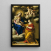 The Mystic Marriage of Saint Catherine - Giovanni Battista Salvi da Sassoferrato — framed artwork on a wall