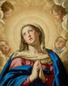 The Virgin in Prayer Surrounded by Putti - Giovanni Battista Salvi da Sassoferrato — artwork view