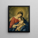 La Vierge à l'Enfant - Giovanni Battista Salvi da Sassoferrato — framed artwork on a wall