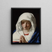 The Virgin in Prayer - Giovanni Battista Salvi da Sassoferrato — framed artwork on a wall