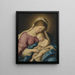 Virgin and Child - Giovanni Battista Salvi da Sassoferrato — framed artwork on a wall