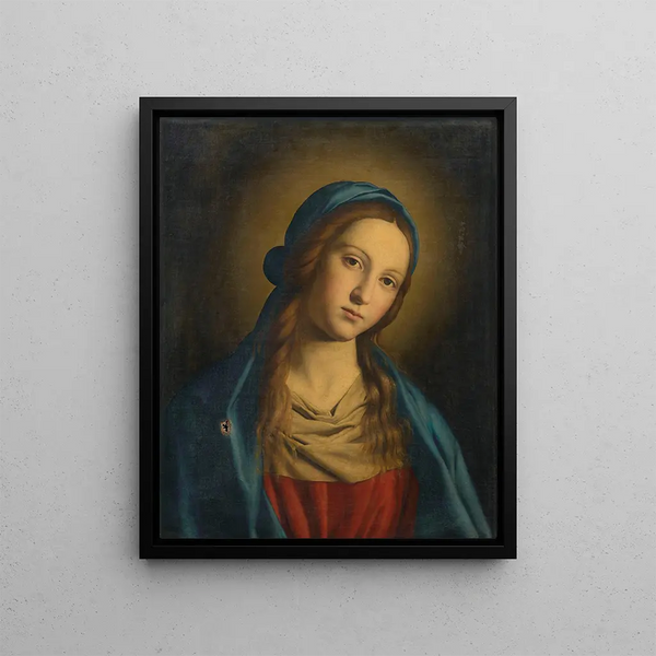 Virgin - Giovanni Battista Salvi da Sassoferrato — framed artwork on a wall