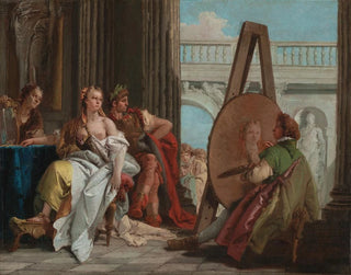 Alexander the Great and Campaspe in Apelles' workshop - Giovanni Battista Tiepolo — artwork view