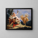 Apollo Pursuing Daphne - Giovanni Battista Tiepolo — framed artwork on a wall