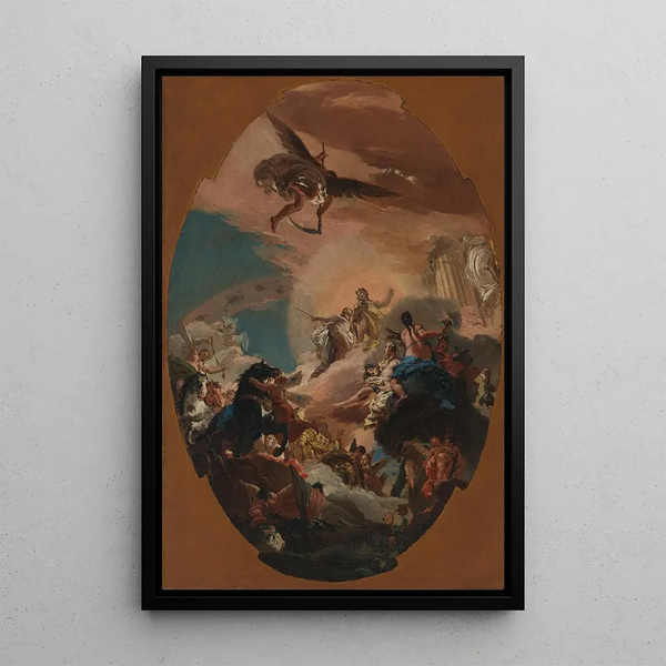 Apollon et Phaéthon - Giovanni Battista Tiepolo — framed artwork on a wall