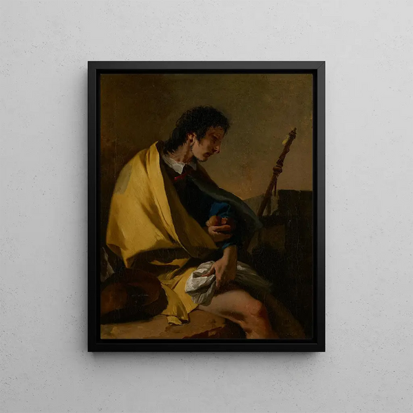 Saint Roch Painting - Giovanni Battista Tiepolo — framed artwork on a wall
