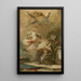 L'Immaculée Conception Joachim and Anne receiving the Virgin Mary from God the Father - Giovanni Battista Tiepolo — framed artwork on a wall