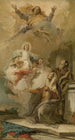 L'Immaculée Conception Joachim and Anne receiving the Virgin Mary from God the Father - Giovanni Battista Tiepolo — artwork view