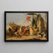 La Rencontre d'Antoine et Cléopâtre - Giovanni Battista Tiepolo — framed artwork on a wall