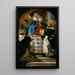 The Virgin and Child with Saints Dominic and Hyacinth - Giovanni Battista Tiepolo — framed artwork on a wall