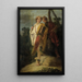Young man with bow and large quiver and his companion with a shield - Giovanni Battista Tiepolo — framed artwork on a wall