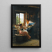 Les Fileuses de laine - Giovanni Battista Torriglia — framed artwork on a wall