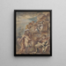 Alexandre au tombeau de Cyrus - Giovanni Benedetto Castiglione — framed artwork on a wall