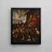 Animals entering Noah's Ark - Giovanni Benedetto Castiglione — framed artwork on a wall