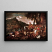 Voyage de la Famille d'Abraham - Giovanni Benedetto Castiglione — framed artwork on a wall