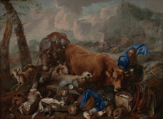 The sacrifice of Noah after the flood - Giovanni Benedetto Castiglione — artwork view