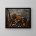 The sacrifice of Noah after the flood - Giovanni Benedetto Castiglione — framed artwork on a wall