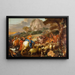 L'Ange apparaissant aux bergers - Giovanni Benedetto Castiglione — framed artwork on a wall