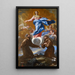 L'Immaculée Conception with Saints Francis of Assisi and Anthony of Padua - Giovanni Benedetto Castiglione — framed artwork on a wall
