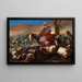 The Servant's Oath of Abraham - Giovanni Benedetto Castiglione — framed artwork on a wall