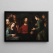 The Christ in the house of Mary and Martha - Giovanni Bernardino Azzolino — framed artwork on a wall