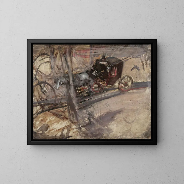 The Coachman - Giovanni Boldini — framed artwork on a wall