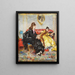Two ladies sitting in an interior - Giovanni Boldini — framed artwork on a wall
