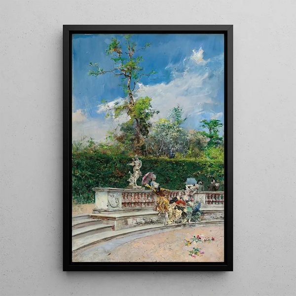 Les Dames - Giovanni Boldini — framed artwork on a wall