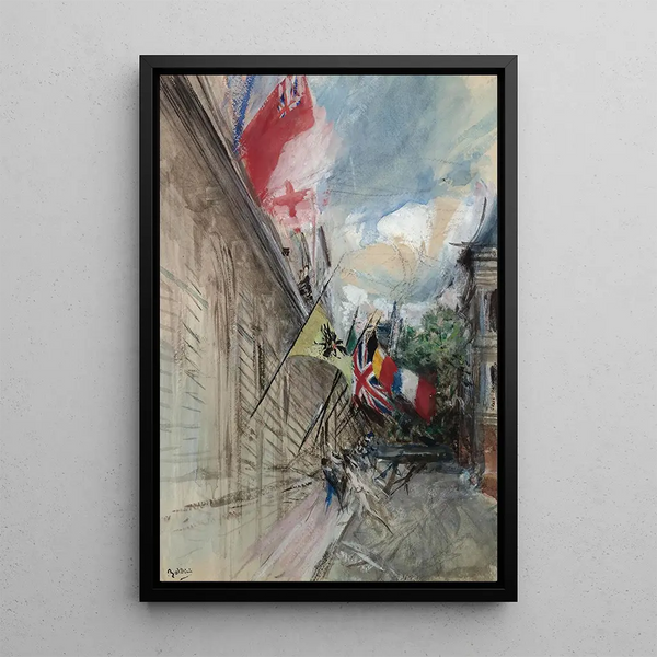 Paris 14 juillet - Giovanni Boldini — framed artwork on a wall