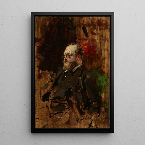 Portrait of Ferdynand Bryndza - Giovanni Boldini — framed artwork on a wall