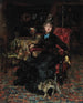 Lady sitting with a cat - Giovanni Boldini — artwork view