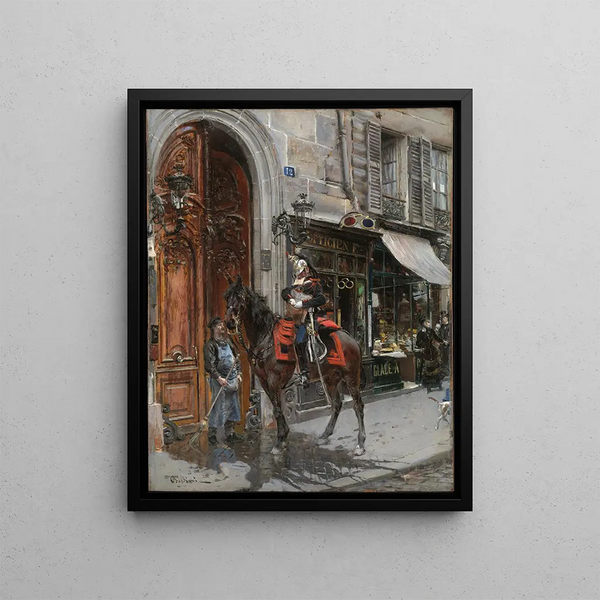The shipping carrier - Giovanni Boldini — framed artwork on a wall