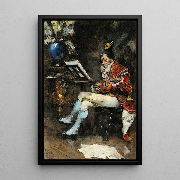 The Musician - Giovanni Boldini — framed artwork on a wall