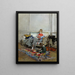 Young woman crocheting - Giovanni Boldini — framed artwork on a wall