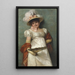 A beautiful young girl - Giovanni Costa — framed artwork on a wall