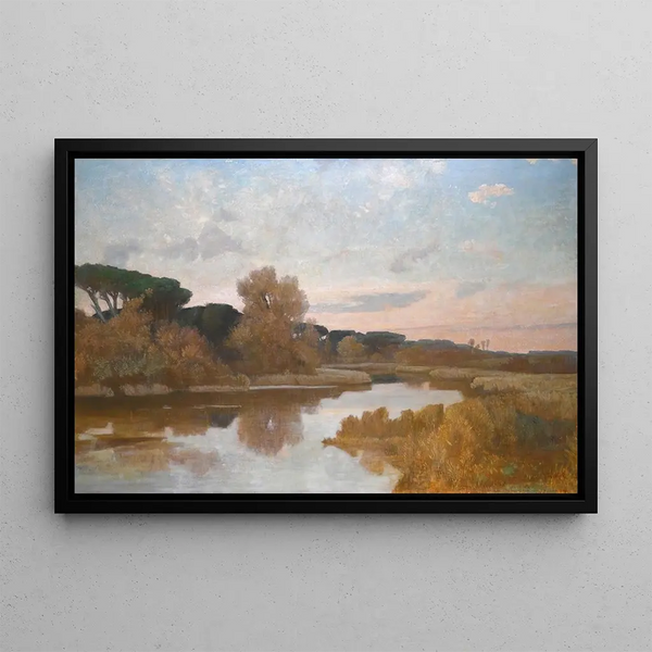 Castel Fusano Painting - Giovanni Costa — framed artwork on a wall