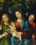 The Virgin and Child with Saints Mary Magdalene and Catherine - Giovanni Francesco Caroto — artwork view