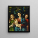 The Virgin and Child with Saints Mary Magdalene and Catherine - Giovanni Francesco Caroto — framed artwork on a wall