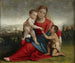 Virgin and Child with the Young John - Giovanni Francesco Caroto — artwork view