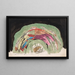 a woman carrying two children in a basket with a musician - Giovanni Francesco Costa — framed artwork on a wall