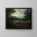Landscape with Shepherds Resting - Giovanni Francesco Grimaldi — framed artwork on a wall